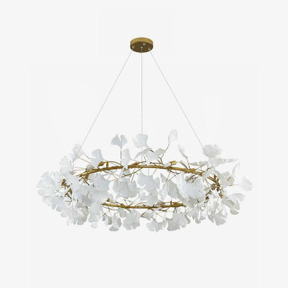 Gingko Crown Chandelier - Elegant Design with Adjustable Brightness