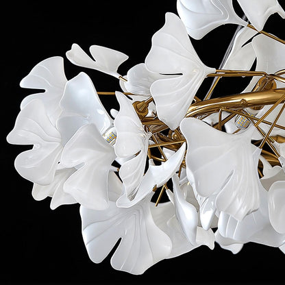 Gingko Crown Chandelier - Elegant Design with Adjustable Brightness