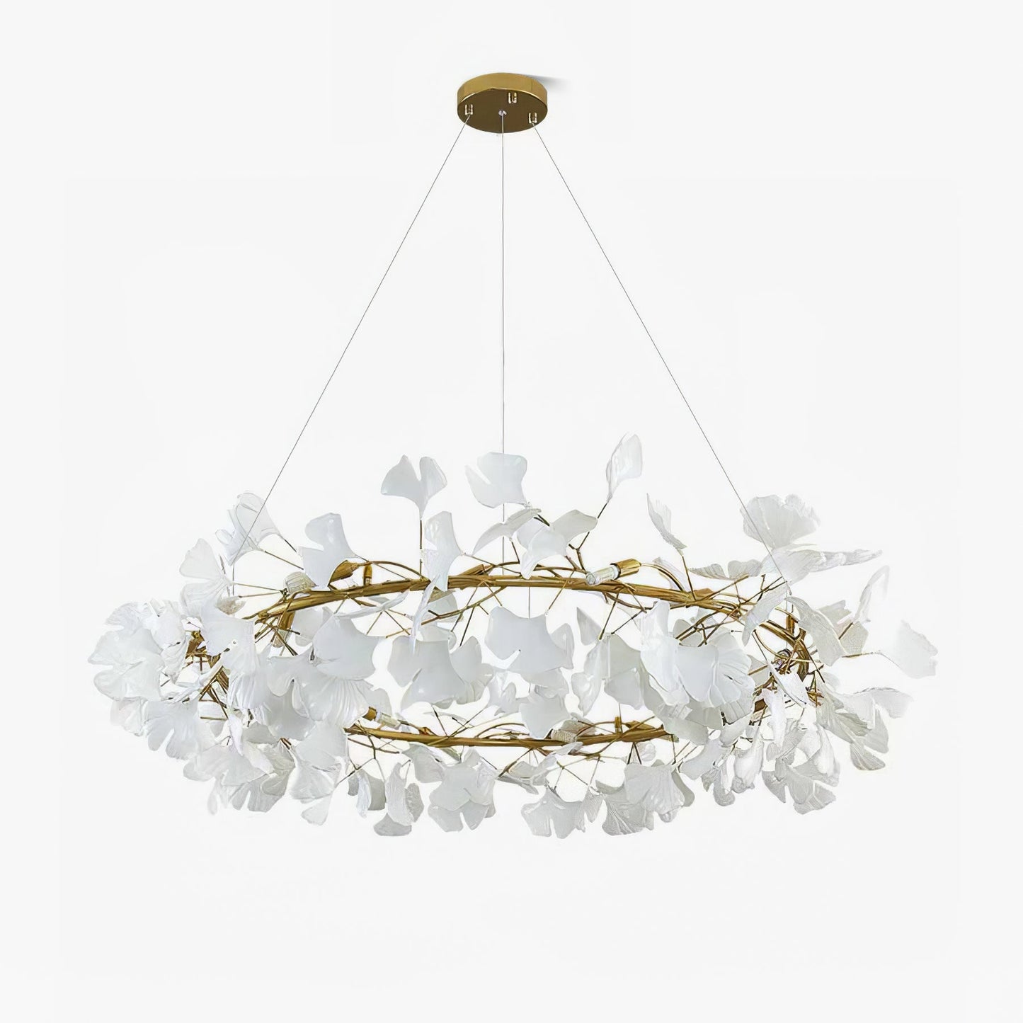 Gingko Crown Chandelier - Elegant Design with Adjustable Brightness