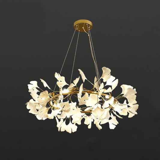 Gingko Crown Chandelier - Elegant Design with Adjustable Brightness