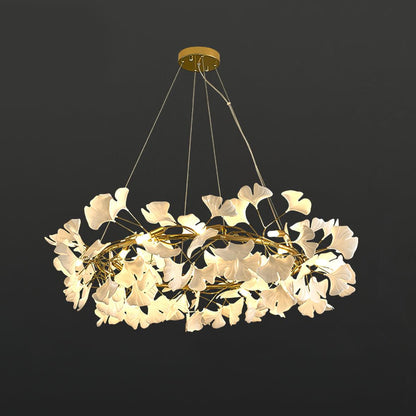 Gingko Crown Chandelier - Elegant Design with Adjustable Brightness