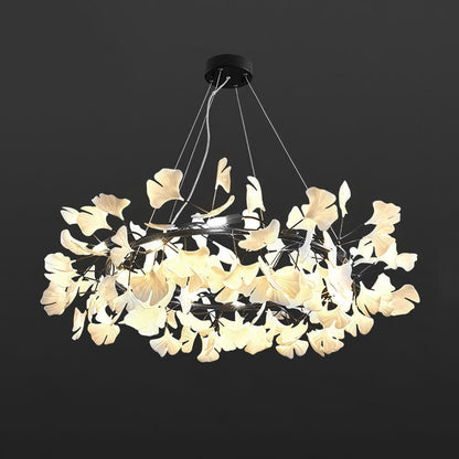 Gingko Crown Chandelier - Elegant Design with Adjustable Brightness