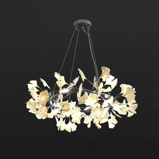 Gingko Crown Chandelier - Elegant Design with Adjustable Brightness
