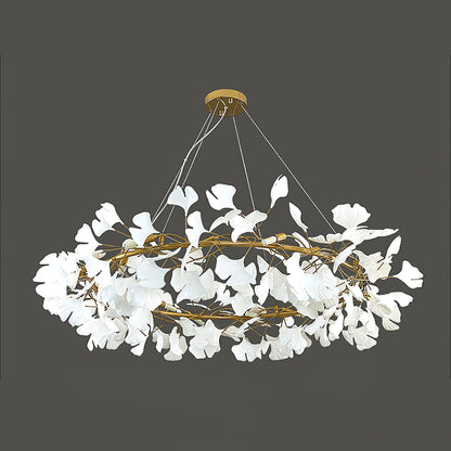 Gingko Crown Chandelier - Elegant Design with Adjustable Brightness
