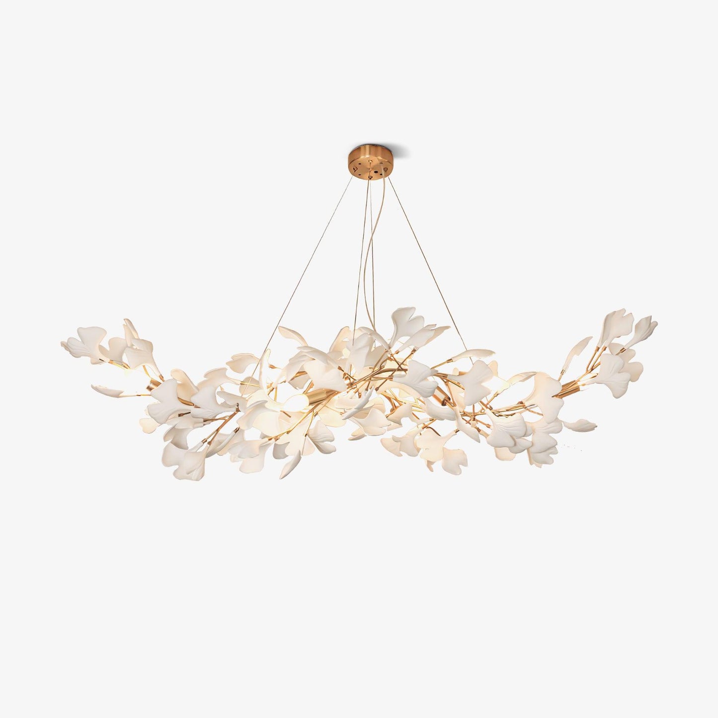 Gingko Wing Chandelier - Elegant Design with Adjustable Brightness & E