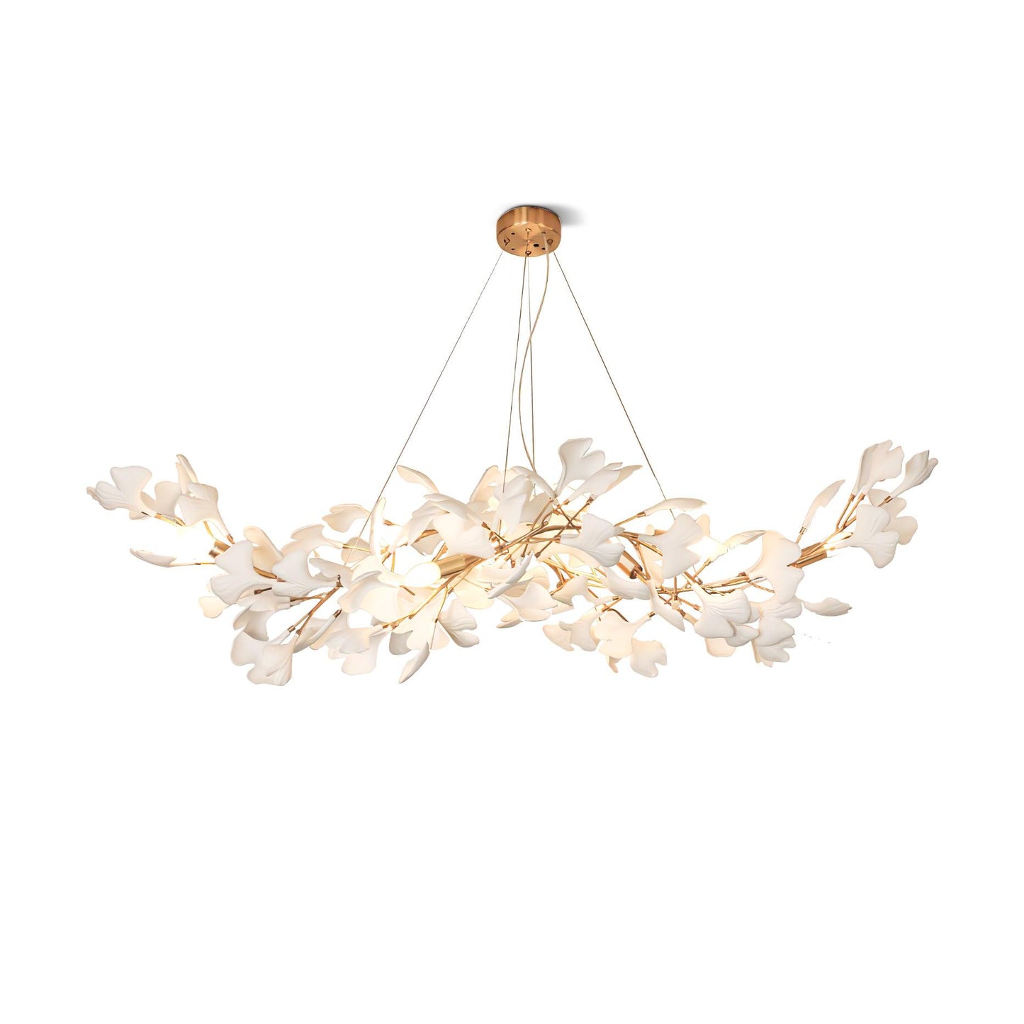 Gingko Wing Chandelier - Elegant Design with Adjustable Brightness & E