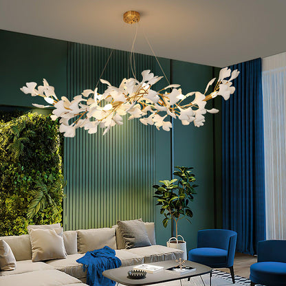 Gingko Wing Chandelier - Elegant Design with Adjustable Brightness & E