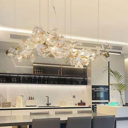 Gingko Wing Chandelier - Elegant Design with Adjustable Brightness & E