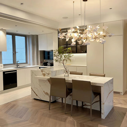 Gingko Leaves Chandelier - Elegant Design with Adjustable Brightness