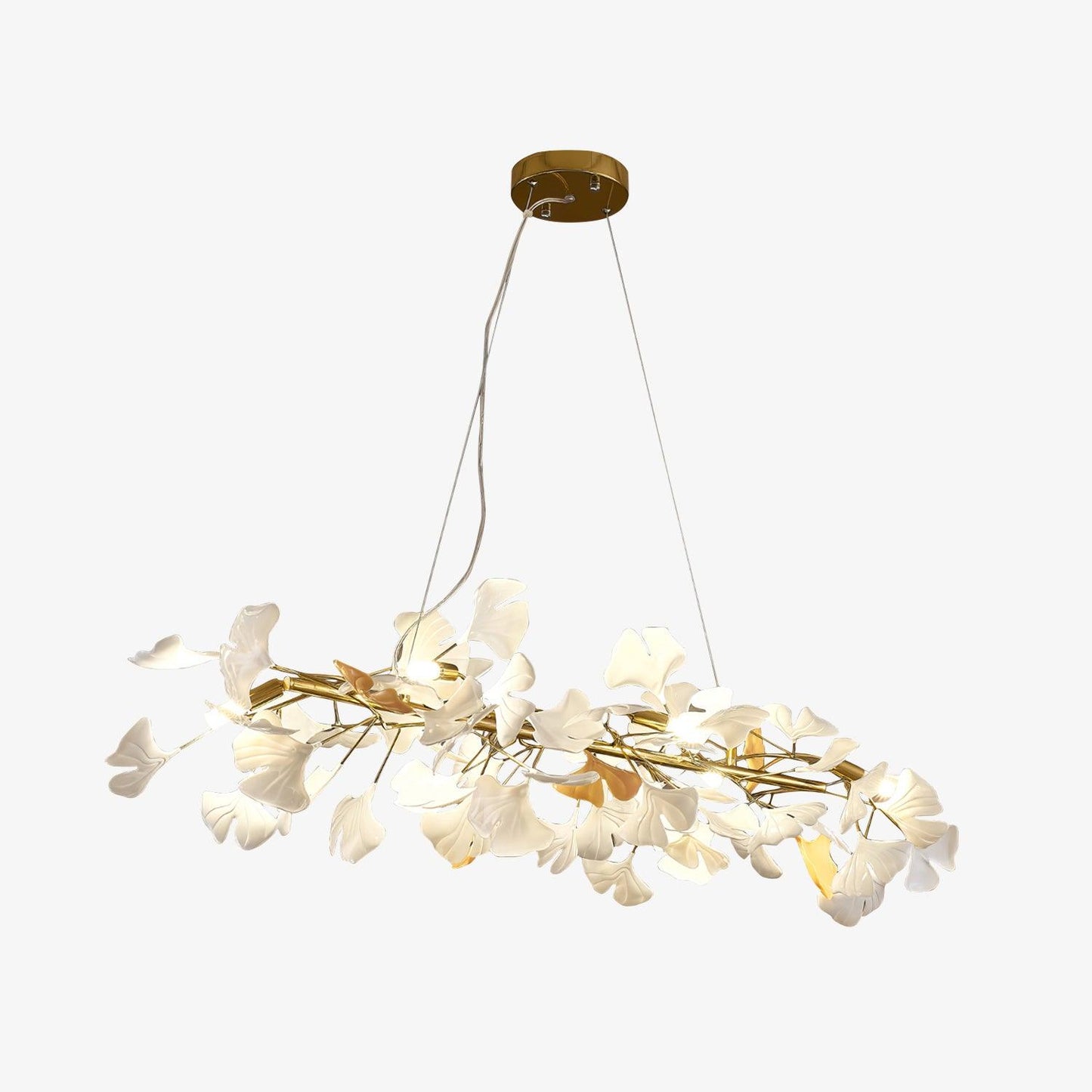 Gingko Branch Chandelier - Modern Design, Adjustable Brightness, LED L