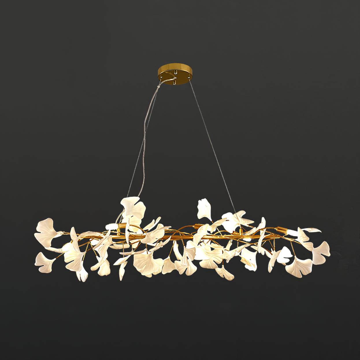 Gingko Branch Chandelier - Modern Design, Adjustable Brightness, LED L