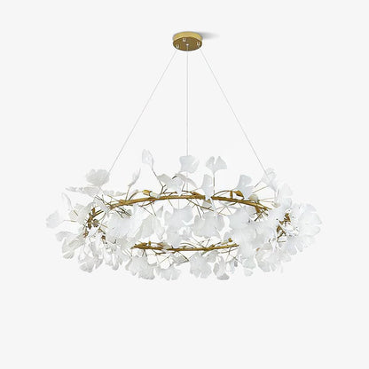 Gingko Crown Chandelier - Elegant Design with Adjustable Brightness