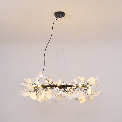 Gingko Crown Chandelier - Elegant Design with Adjustable Brightness
