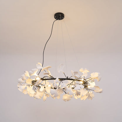 Gingko Crown Chandelier - Elegant Design with Adjustable Brightness