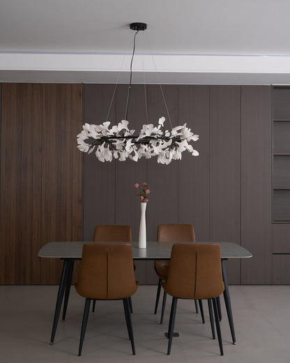 Gingko Crown Chandelier - Elegant Design with Adjustable Brightness