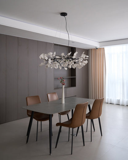 Gingko Crown Chandelier - Elegant Design with Adjustable Brightness