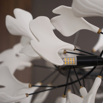 Gingko Crown Chandelier - Elegant Design with Adjustable Brightness