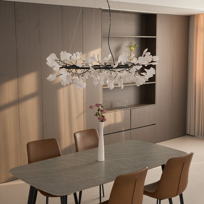 Gingko Crown Chandelier - Elegant Design with Adjustable Brightness