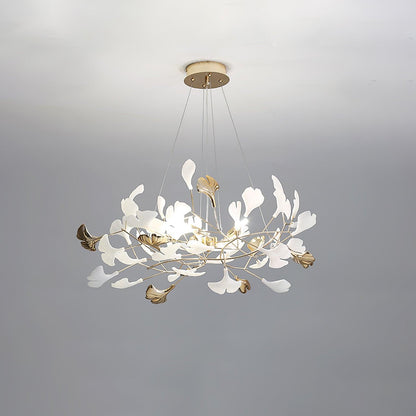 Gingko Wreath Chandelier - Elegant Design with Adjustable Brightness