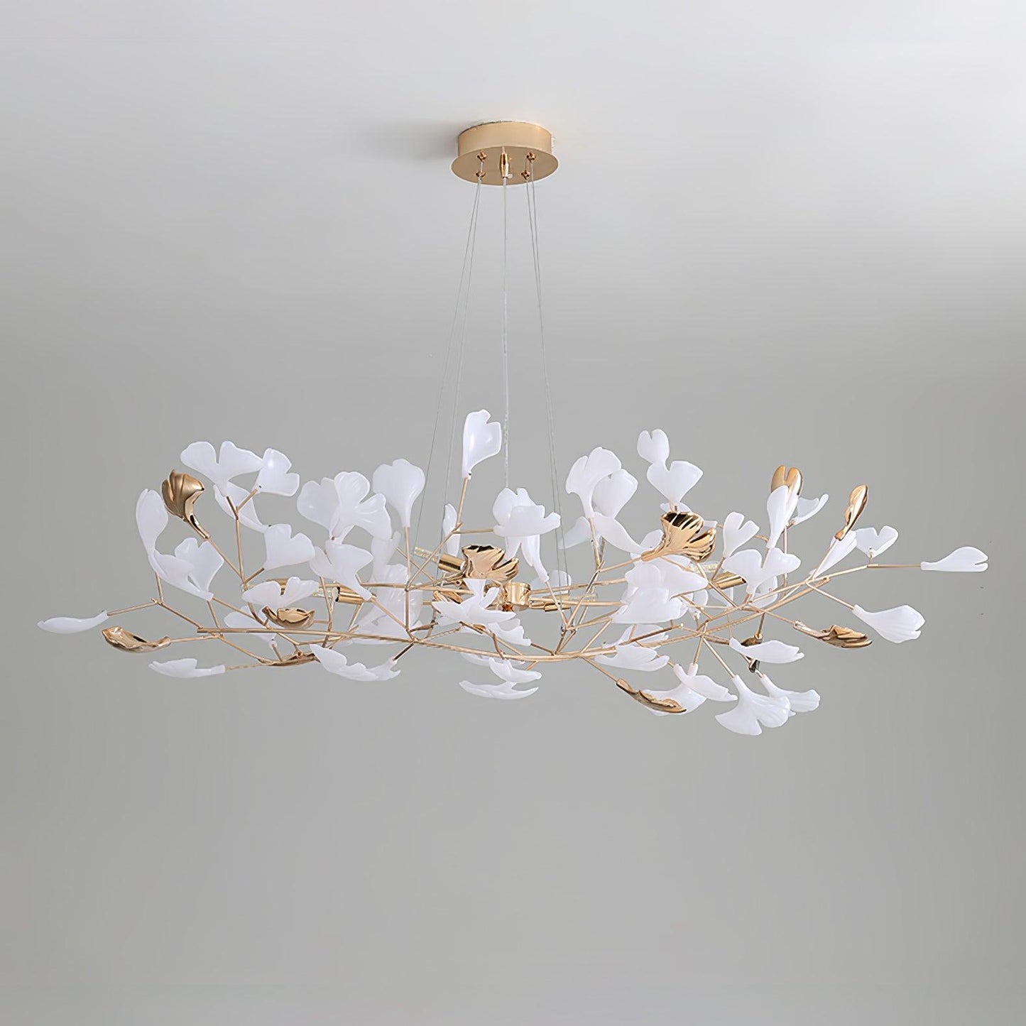 Gingko Wreath Chandelier - Elegant Design with Adjustable Brightness