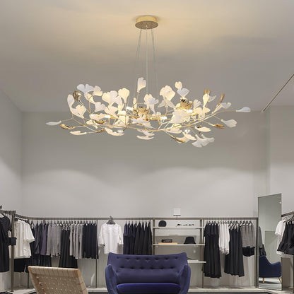 Gingko Wreath Chandelier - Elegant Design with Adjustable Brightness