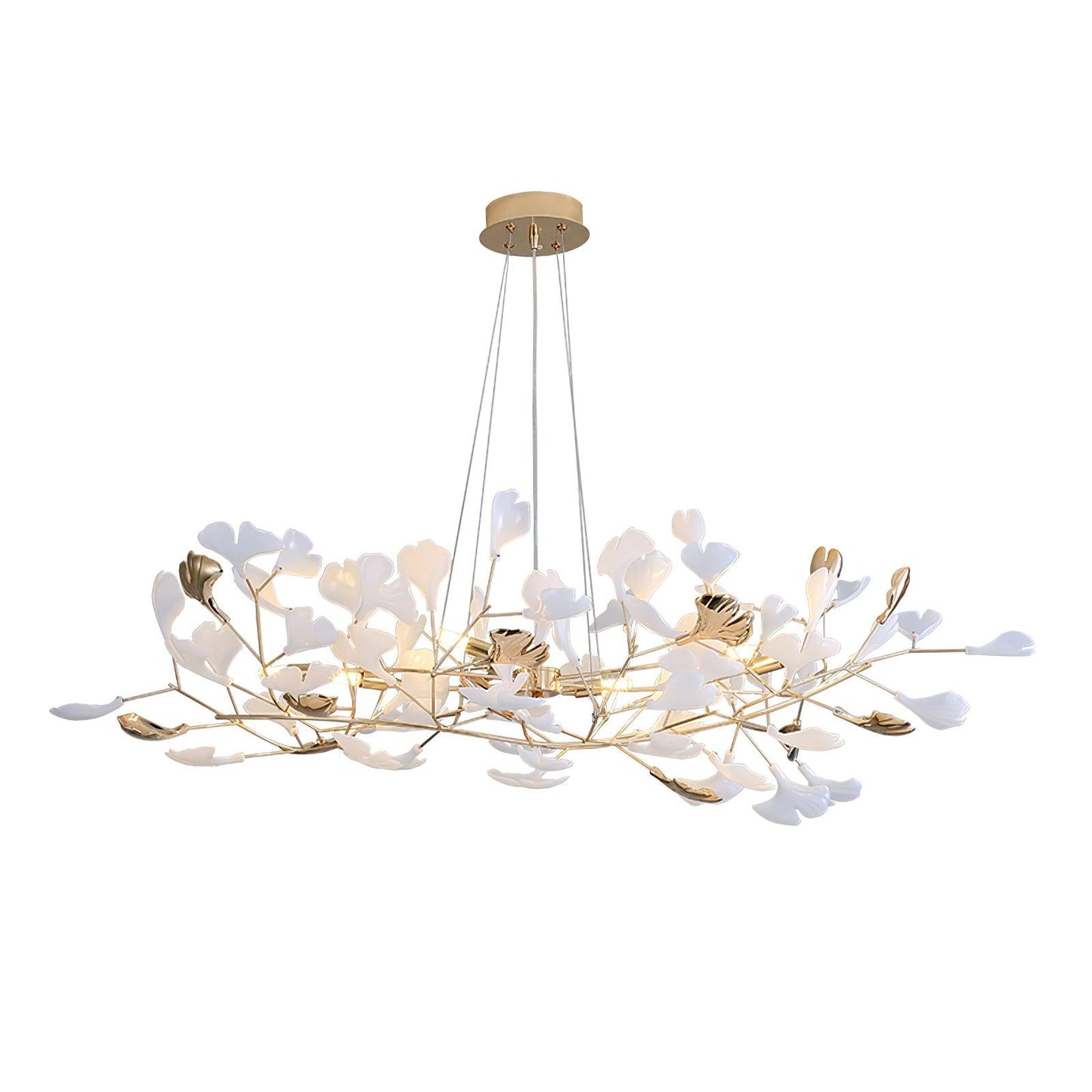 Gingko Wreath Chandelier - Elegant Design with Adjustable Brightness