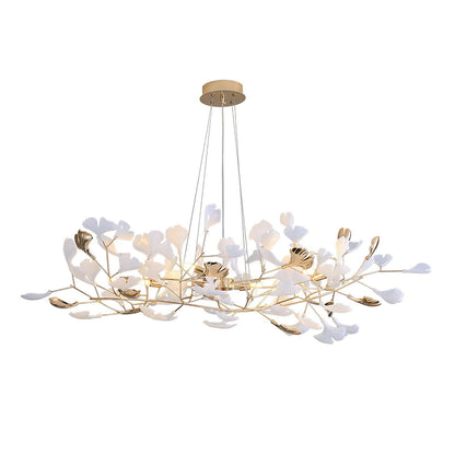 Gingko Wreath Chandelier - Elegant Design with Adjustable Brightness