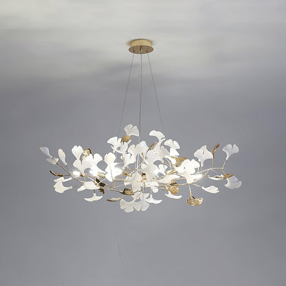 Gingko Wreath Chandelier - Elegant Design with Adjustable Brightness