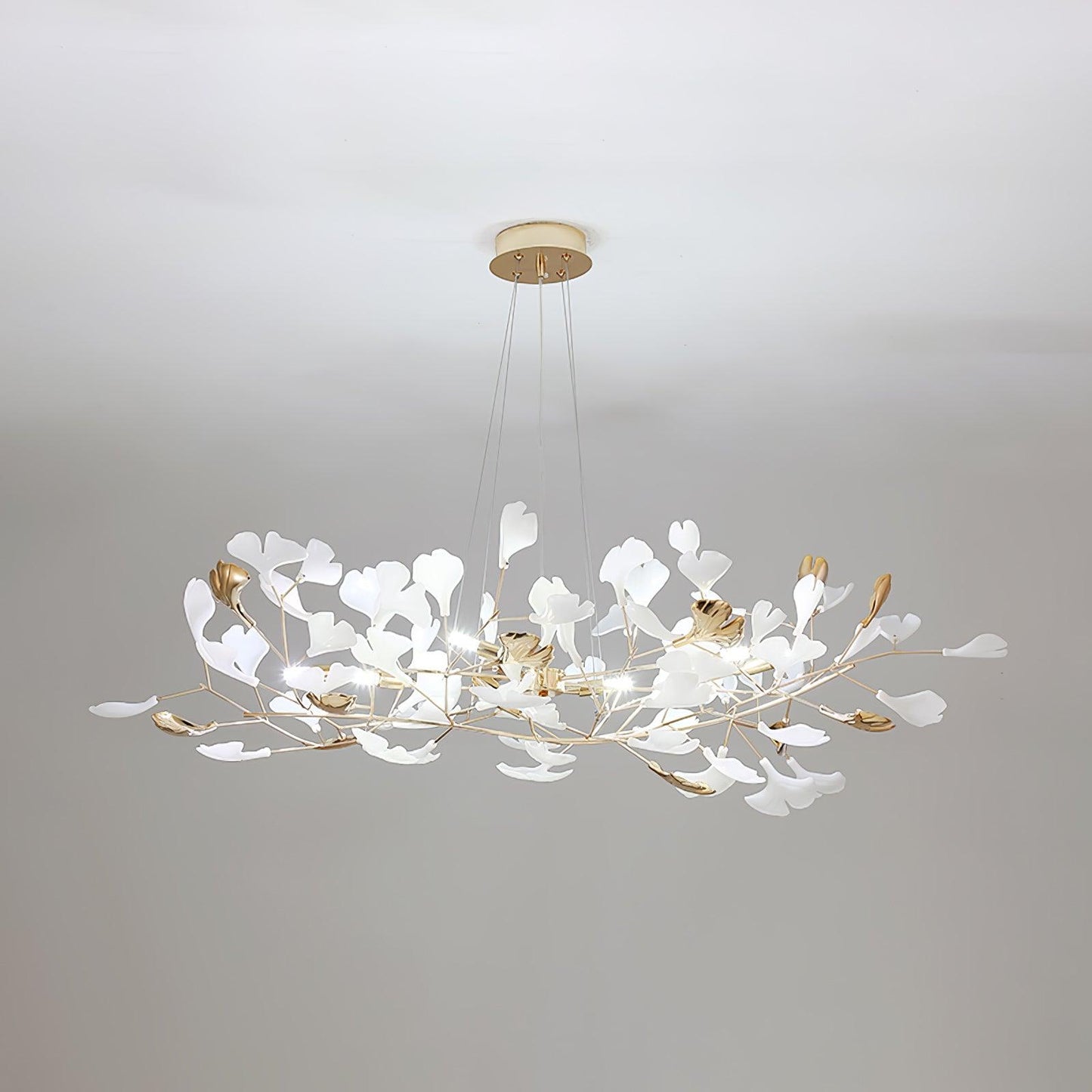 Gingko Wreath Chandelier - Elegant Design with Adjustable Brightness