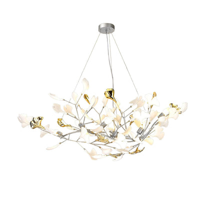 Gingko Cluster Chandelier - Modern Design, Adjustable Height, LED Ligh