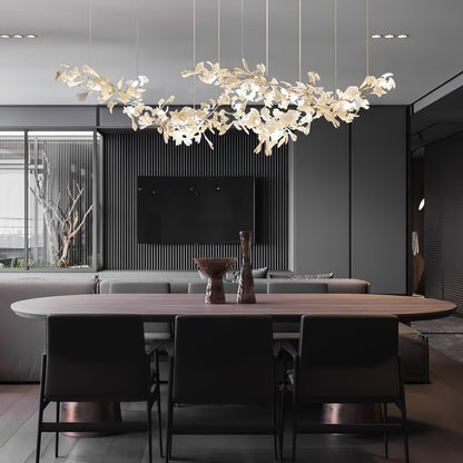 Gingko Drift Chandelier - Elegant Design with Adjustable Brightness