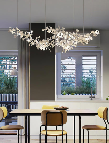 Gingko Drift Chandelier - Elegant Design with Adjustable Brightness