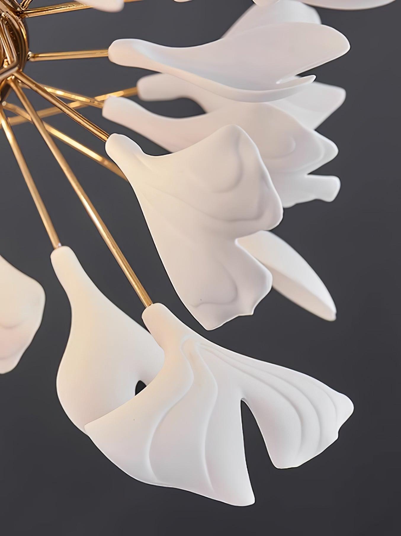 Gingko Drift Chandelier - Elegant Design with Adjustable Brightness