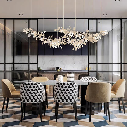 Gingko Drift Chandelier - Elegant Design with Adjustable Brightness