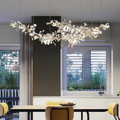 Gingko Drift Chandelier - Elegant Design with Adjustable Brightness