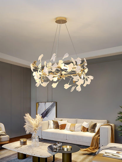Gingko Garland Chandelier - Elegant Design with Adjustable Brightness