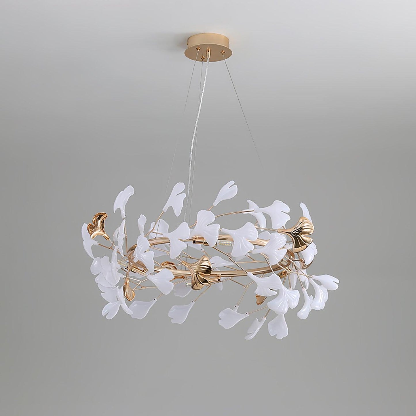 Gingko Garland Chandelier - Elegant Design with Adjustable Brightness