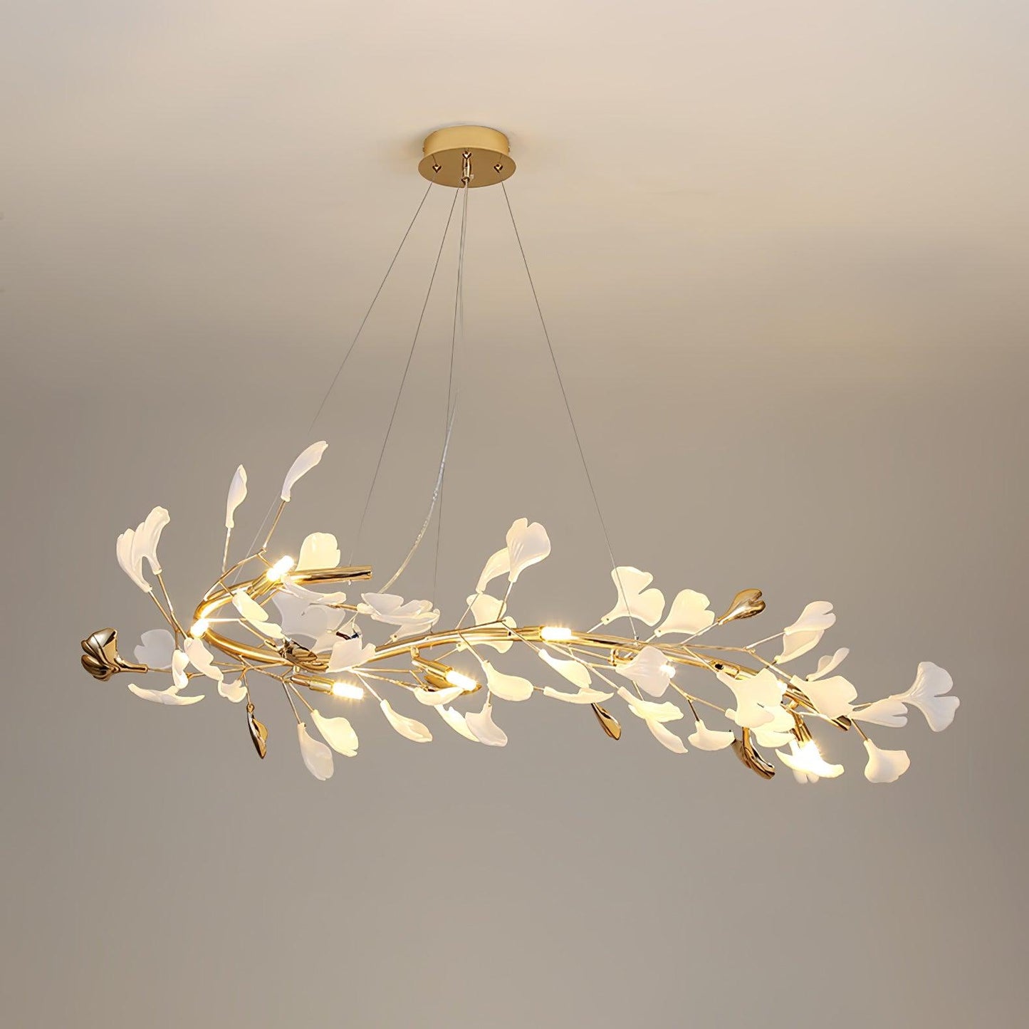 Gingko Garland Chandelier - Elegant Design with Adjustable Brightness