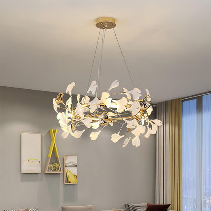 Gingko Garland Chandelier - Elegant Design with Adjustable Brightness
