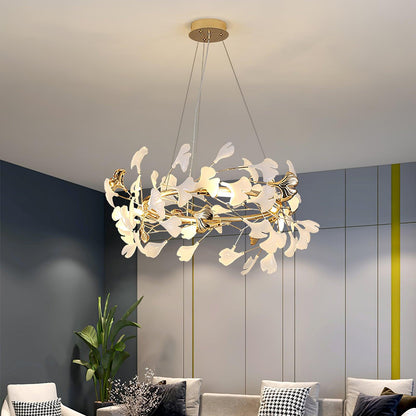 Gingko Garland Chandelier - Elegant Design with Adjustable Brightness