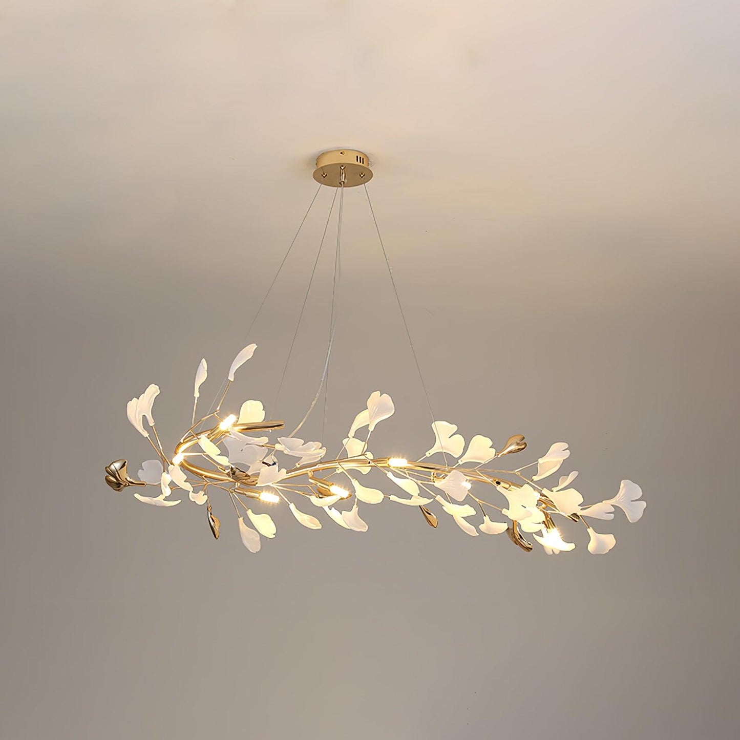 Gingko Garland Chandelier - Elegant Design with Adjustable Brightness