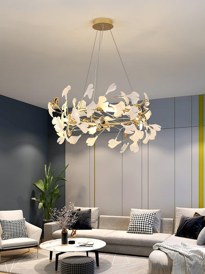 Gingko Garland Chandelier - Elegant Design with Adjustable Brightness