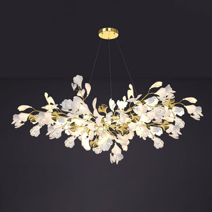 Gingko Drape Chandelier - Elegant Design with Adjustable Brightness