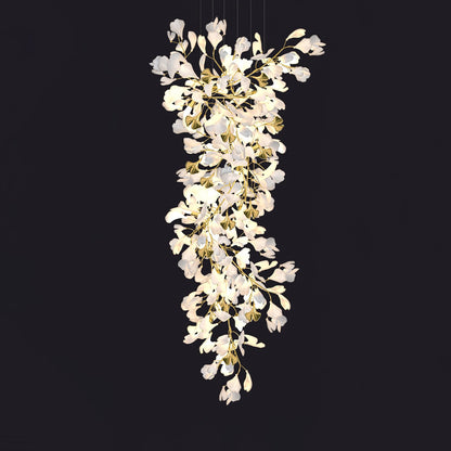 Gingko Drape Chandelier - Elegant Design with Adjustable Brightness