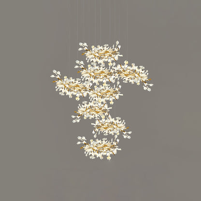 Gingko Leaves Chandelier - Elegant Design with Adjustable Brightness