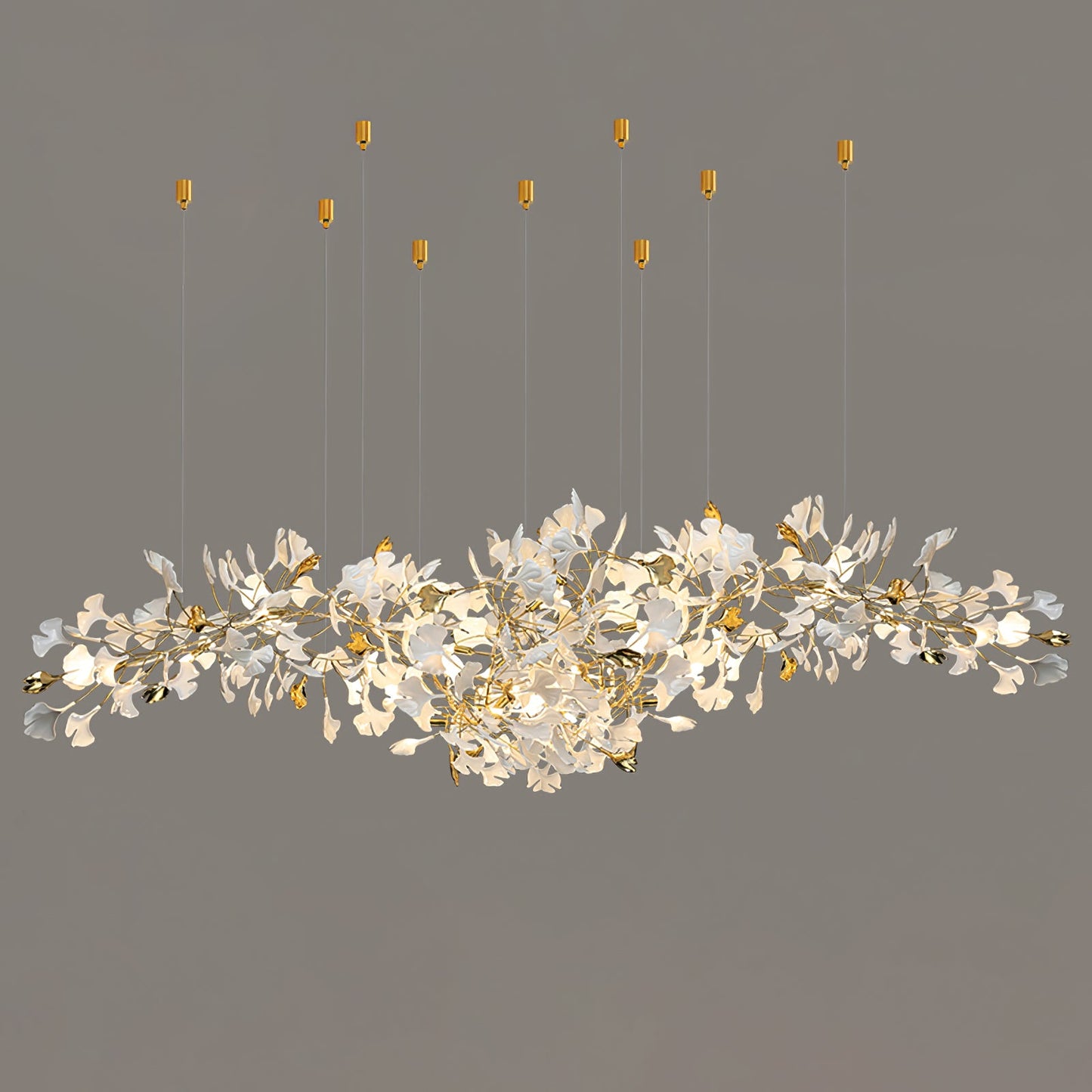 Gingko Drape Chandelier - Elegant Design with Adjustable Brightness