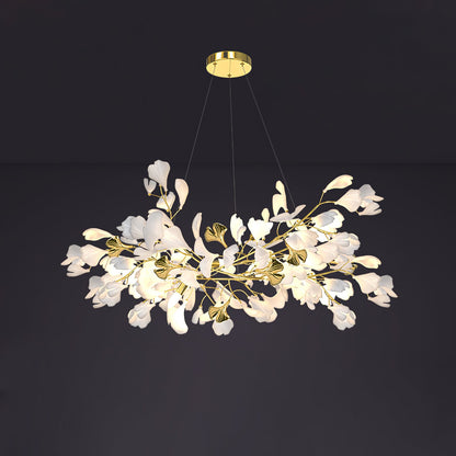 Gingko Drape Chandelier - Elegant Design with Adjustable Brightness
