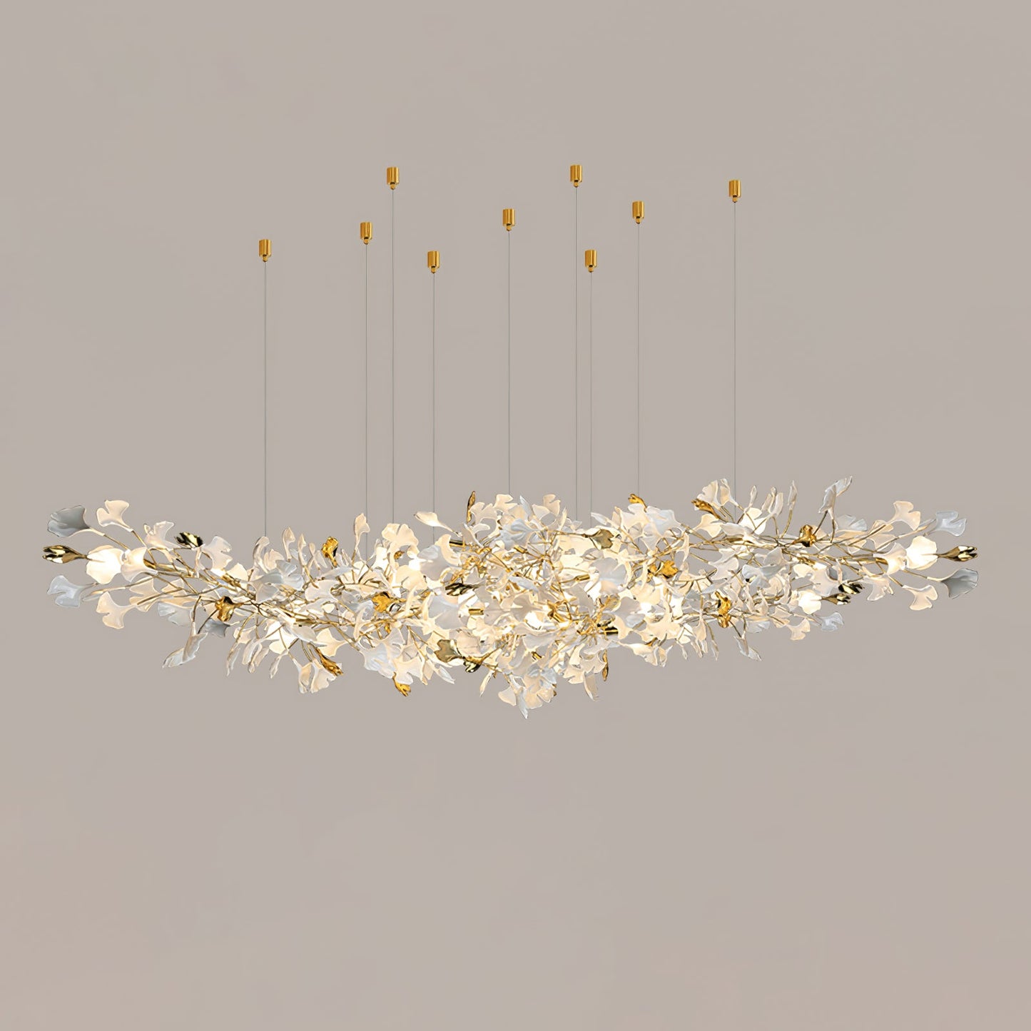 Gingko Drape Chandelier - Elegant Design with Adjustable Brightness