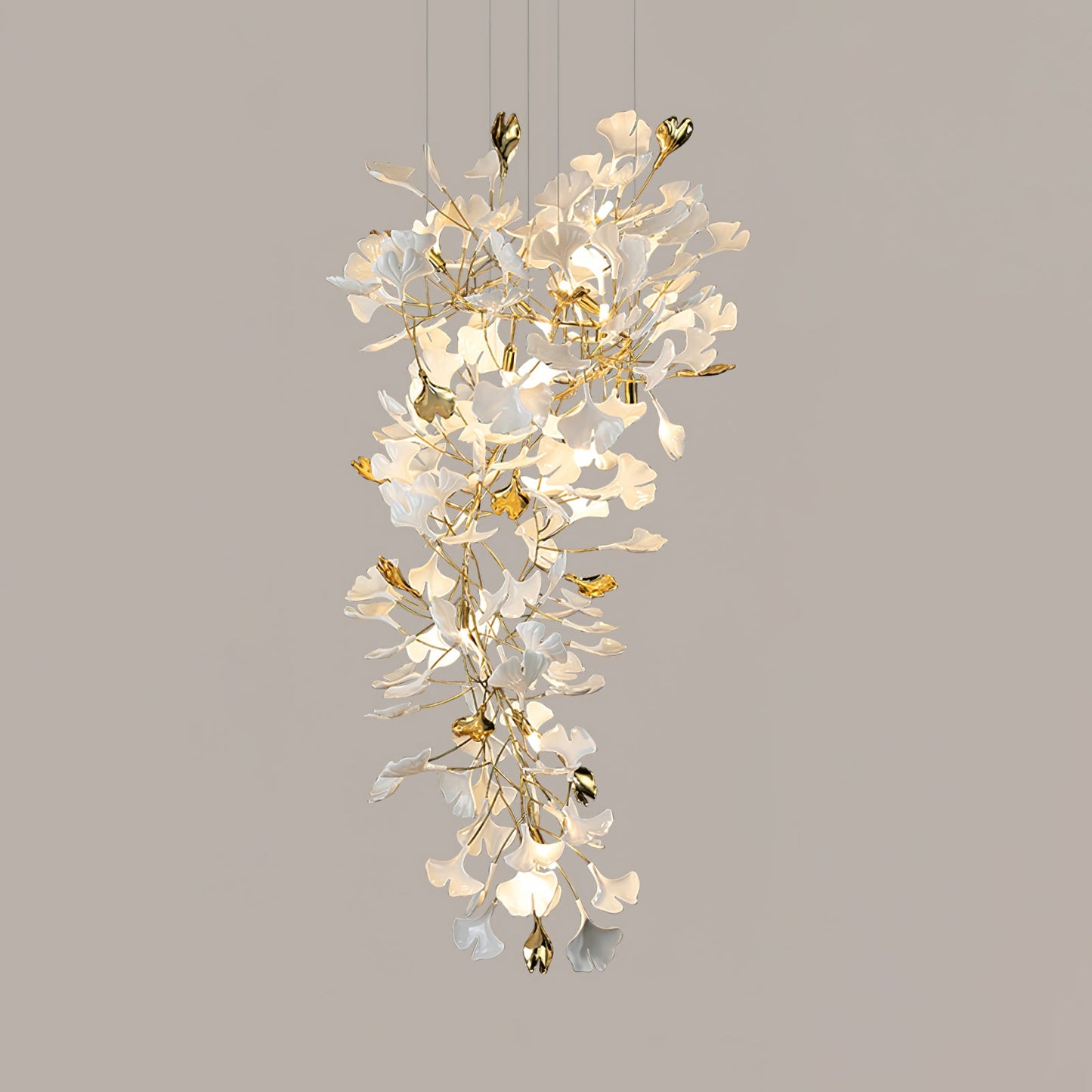 Gingko Drape Chandelier - Elegant Design with Adjustable Brightness