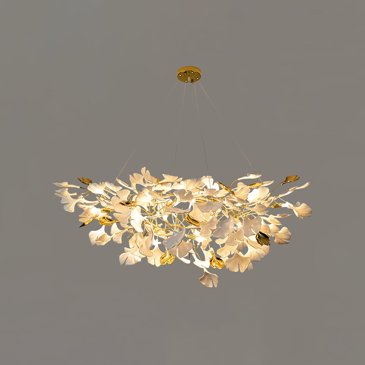 Gingko Drape Chandelier - Elegant Design with Adjustable Brightness